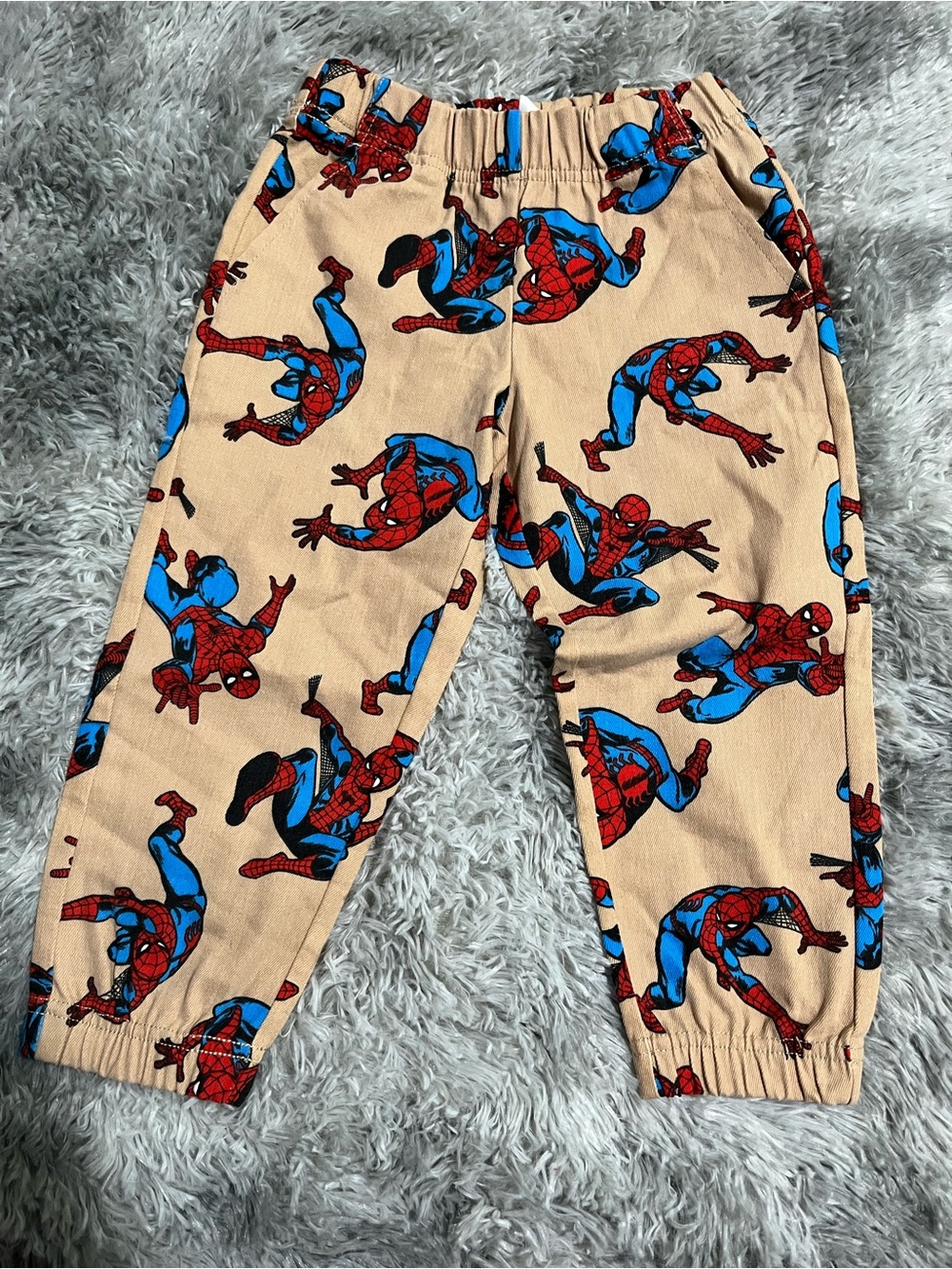 Marvel Spider-Man Boys Jogger Pants Size 4T Cartoon Superhero